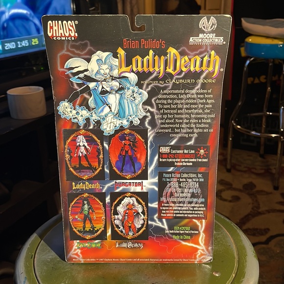 CHAOS! COMICS 1997 BRIAN PULIDO’S 🔥LADY DEATH🔥 Sculptor Clayburn Moore VINTAGE - Picture 4 of 12
